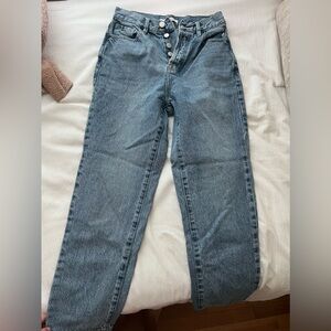 High Rise Straight Leg Jeans
